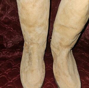 Khombu Boots Women's Brown Leather Upper Navajo Winter Weather Boots Size 10